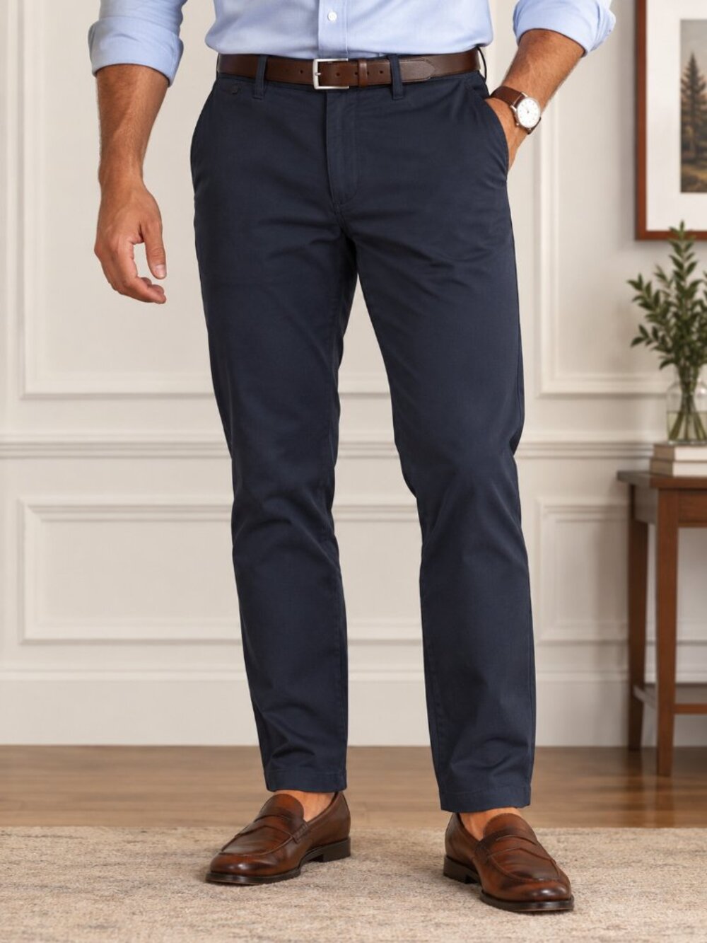 Navy Men's Chino Pants